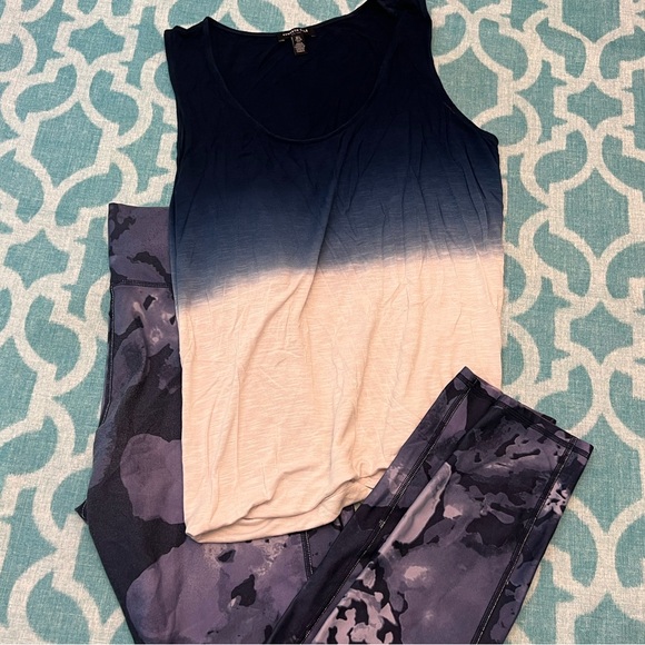 Kenneth Cole Tops - Kenneth Cole Tank Top & Fabletics Leggings Bundle